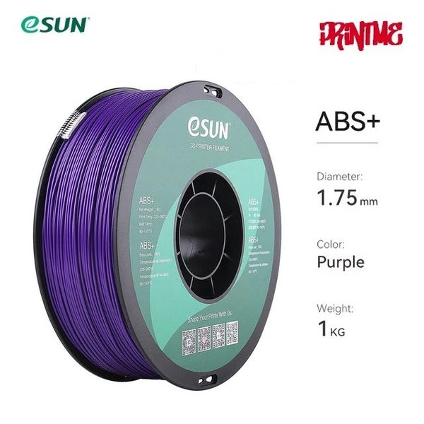 eSUN ABS+ PURPLE 1.75mm 3D PRINTER FILAMENT 1kg/2.2lbs Carousel 1