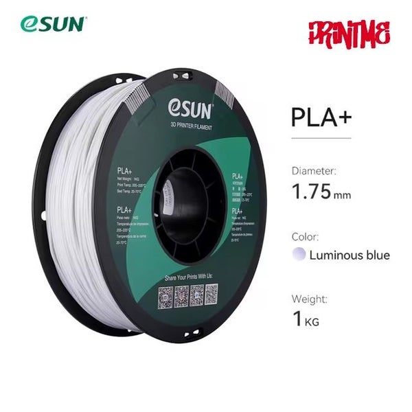 eSUN PLA LUMINOUS BLUE 1.75mm 3D PRINTER FILAMENT 1kg/2.2lbs Carousel 1