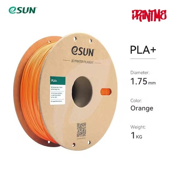eSUN PLA+ ORANGE 1.75mm 3D PRINTER FILAMENT 1kg/2.2lbs Carousel 1