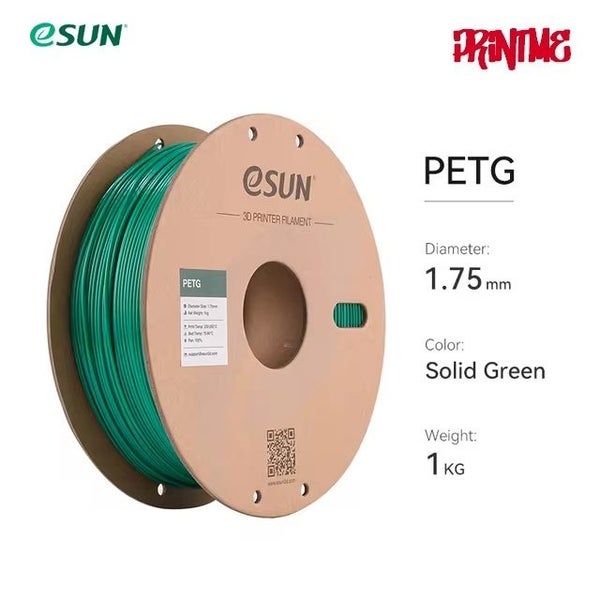 eSUN PETG SOLID GREEN 1.75mm 3D PRINTER FILAMENT 1kg/2.2lbs Carousel 1