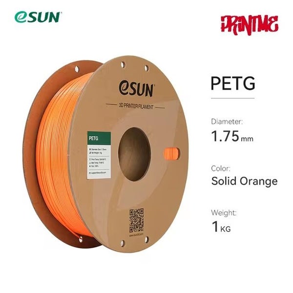 eSUN PETG SOLID ORANGE 1.75mm 3D PRINTER FILAMENT 1kg/2.2lbs Carousel 1