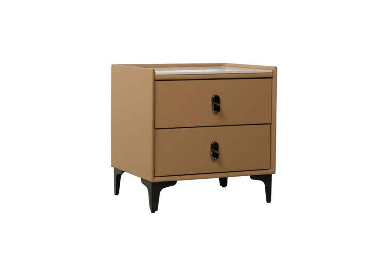 SHELL DREAM Sintered Stone 2-Drawer Bedside Table Carousel 2