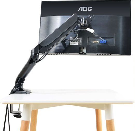 17-27" Professional Air Pressure Arm LCD Monitor Stand Carousel 1