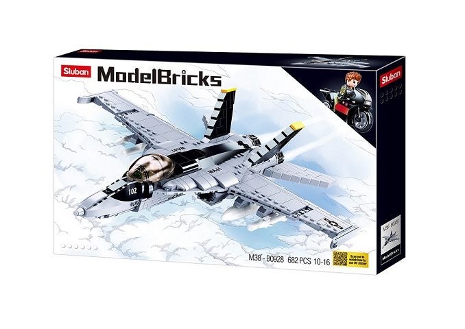 Sluban Model Bricks Super Bumblebee Fighter M38-B0928 682pcs Carousel 1