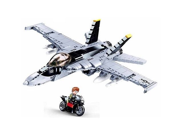 Sluban Model Bricks Super Bumblebee Fighter M38-B0928 682pcs Carousel 2