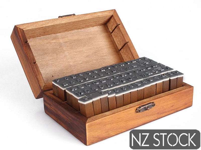 Wooden Alphabet Stamps Set 70pcs Carousel 1