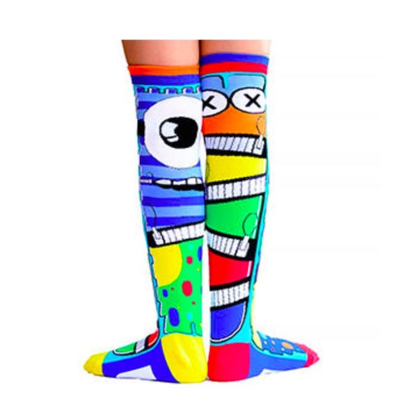 MADMIA Monster Toddlers Boy s Long Knee High Socks - Unisex - Multicolour Carousel 1