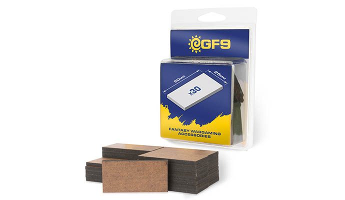 GF9 MDF Bases 25mm x 50mm (30) (GFM205) Carousel 1