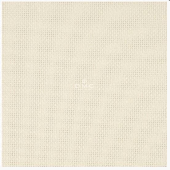 DMC Cross X Stitch Aida Cloth Ecru Cream 16ct Size 38x45cm Fabric Precut Carousel 1