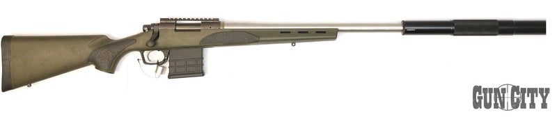 308 Remington 700 Stainless Synthetic 25" Custom Barrel with Silencer Carousel 1
