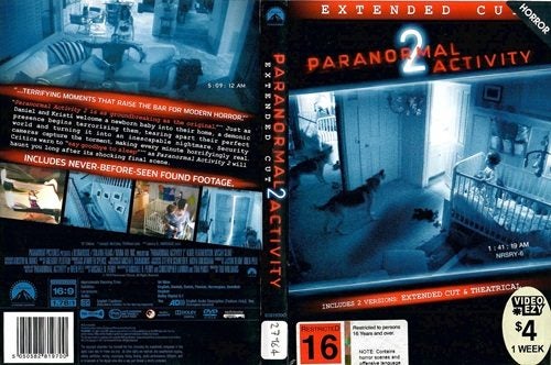 Paranormal Activity 2:Extended Cut - David Bierend, Brian Boland DVD Region 464559623809283110