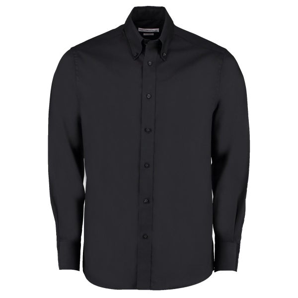 Kustom Kit Mens Oxford Tailored Long-Sleeved Shirt Carousel 1