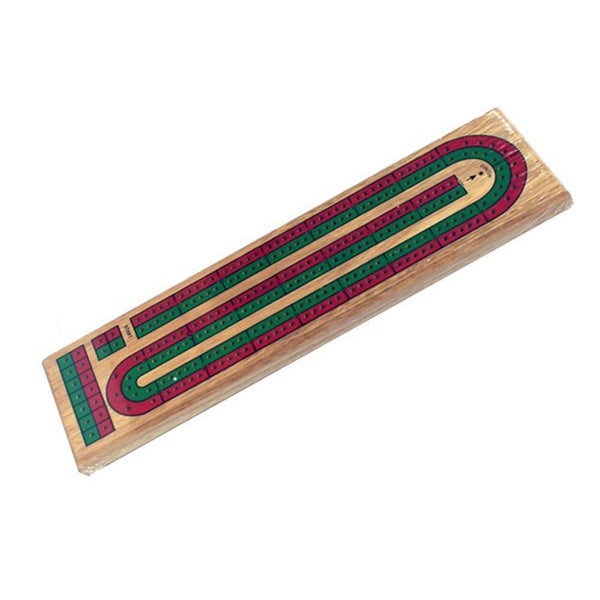 Two Track Cribbage Wood Board Game Carousel 1