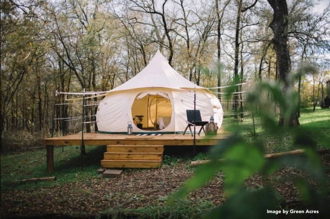 5 Metre Lotus Belle OUTBACK DELUXE Glamping Bell Tent Carousel 1