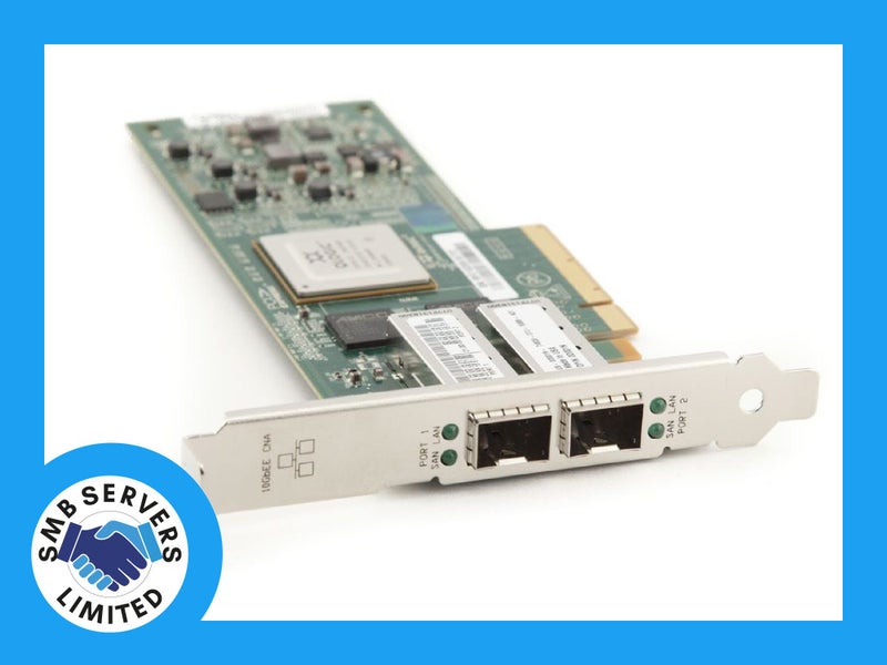 QLogic Dual Port QLE8142 SFP+ 10Gb FCoE Network Adapter Carousel 1