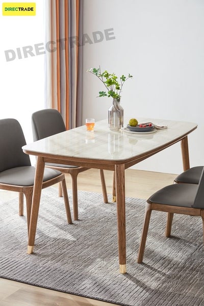 Dining Table Set of 4 Chairs Solid Wood Carousel 1