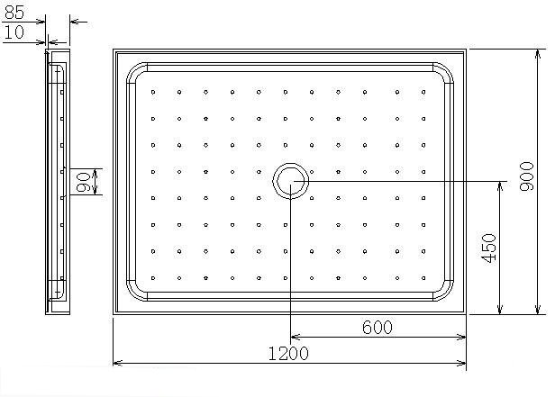 Shower Box 2sided 1200x900mm - Sliding door Carousel 2