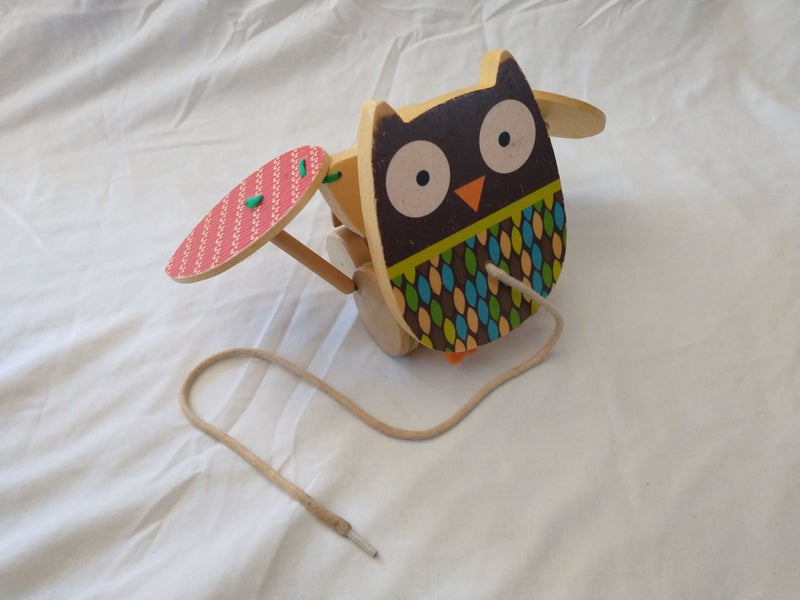 Skip Hop Owl Treetop Wooden Play Pull Along Toy vxr Carousel 1