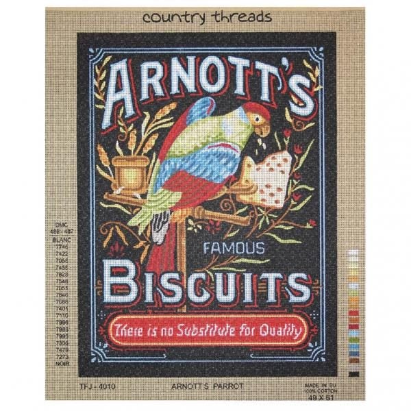 Country Threads Printed Tapestry Needlepoint Arnotts Parrot Canvas Carousel 1