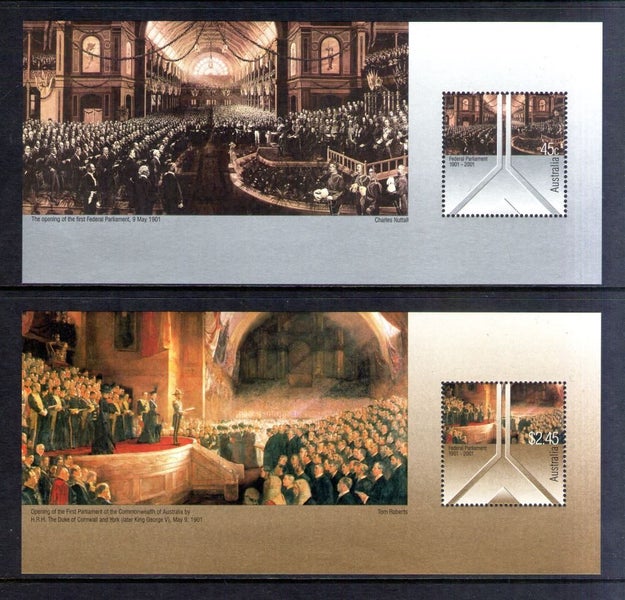 Australia - 2001 Centenary Minisheet Set (2) - UHM - MS2107 Carousel 1