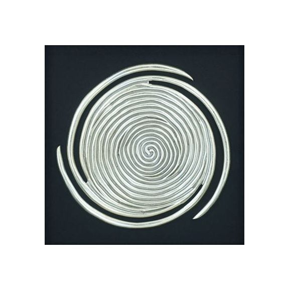 Wall Art - Silver Spiral Enclosed Behind Glass - 90 x 90 Carousel 1