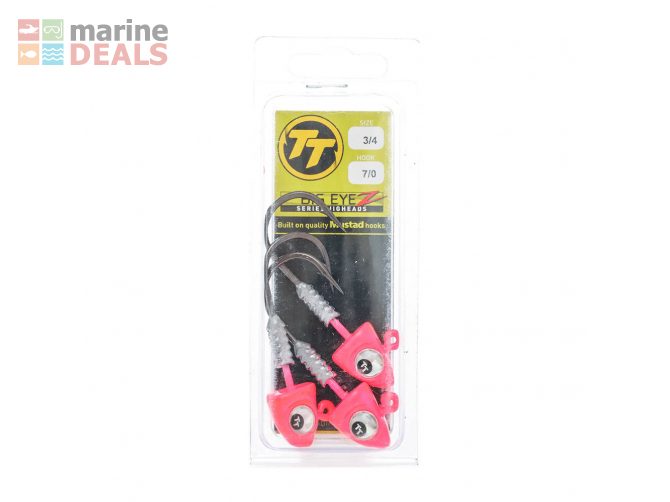 TT Lures Big EyeZ Jig Heads Pink Silver Qty 3 3/4… Carousel 2