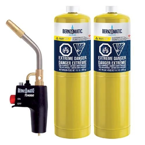 BernzOmatic GasTorch Kit & 2 x MAP Gas Cylinder Carousel 1