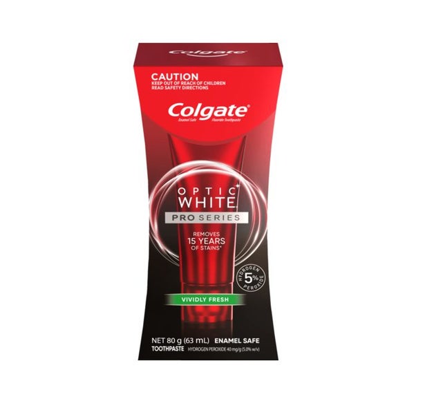 Colgate Optic White Pro Series Toothpaste Vividly Fresh 80g Carousel 1