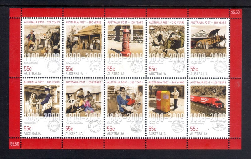 Australia - 2009 Postal Bicent Sheetlet - UHM - 3158a Carousel 1