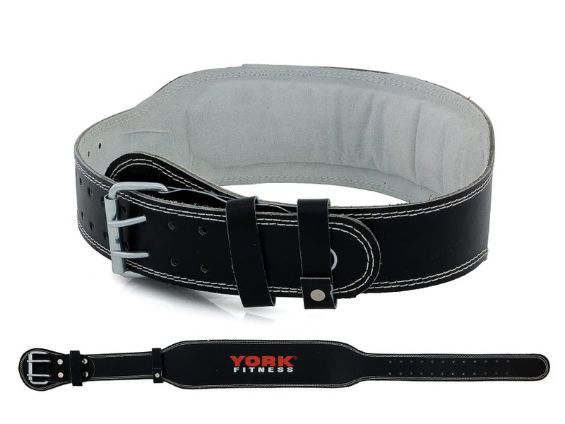 York Leather Weight Lifting Support Belt - Medium 78cm - 104cm Carousel 2