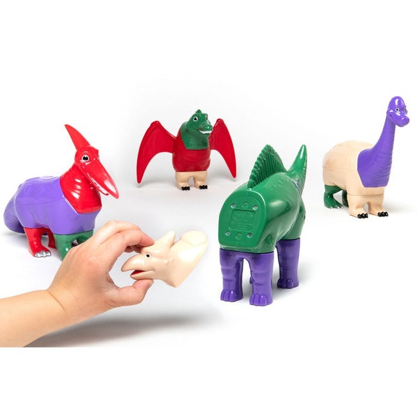 Popular Playthings Magnetic Mix or Match Dinosaurs 2 Animal Figure Toy Kids 2y+ Carousel 2