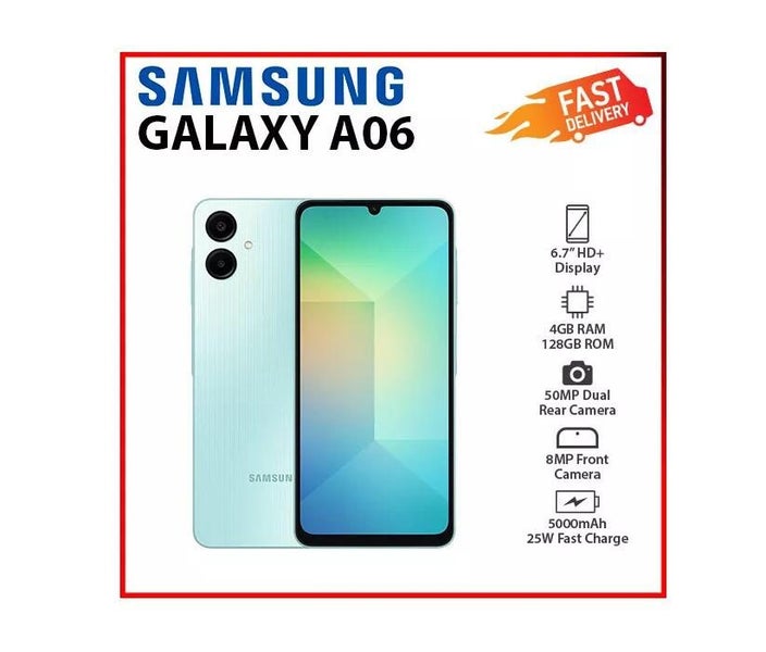 SAMSUNG Galaxy A06 4G LTE (128GB + 4GB) International Version SM-A065F/DS - New62972919132162111