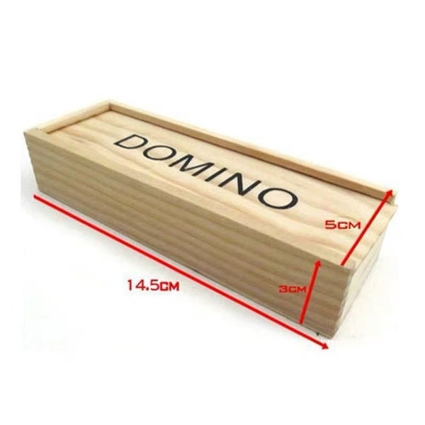 Wooden Dominoes Game Set 28Pc Carousel 5