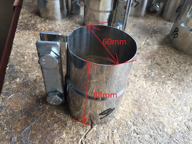 Muffler Clamp 48-89mm for CAT307 / 70B / 200B / 320C / EX60 /PC200-6 Carousel 5