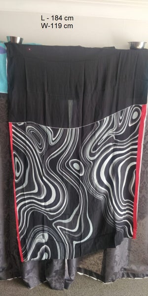 Pure silk crepe fabric (black colour) - brand new SATYA PAUL BRAND Carousel 2