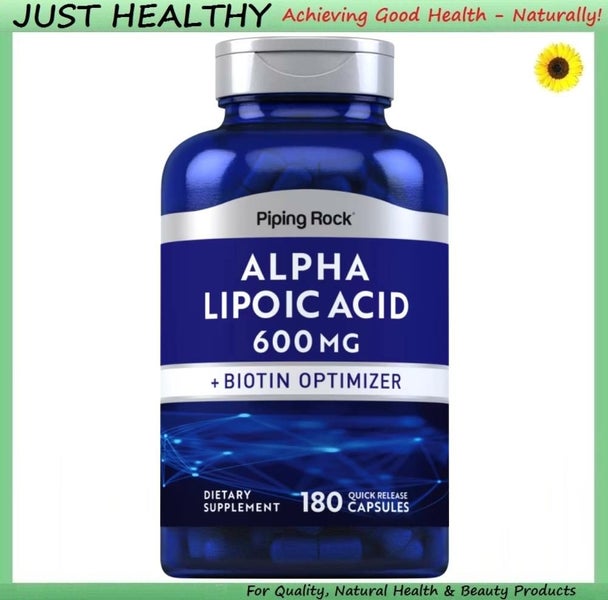 ALPHA LIPOIC ACID - MAX 600 mg + BIOTIN - 180 CAPS Carousel 1