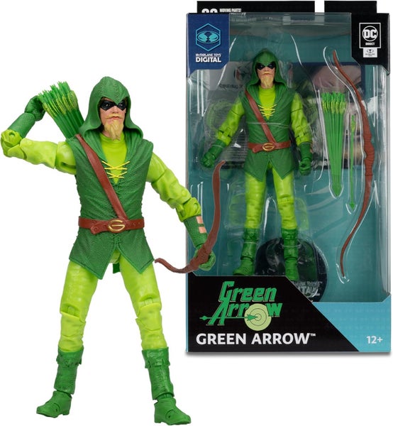 DC Direct Digital Collectible Wave: Green Arrow (Longbow Hunter) Action Figure Carousel 1