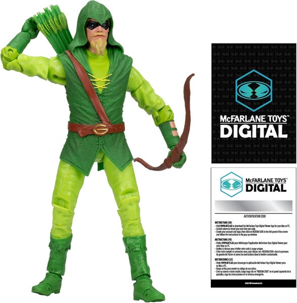 DC Direct Digital Collectible Wave: Green Arrow (Longbow Hunter) Action Figure Carousel 12