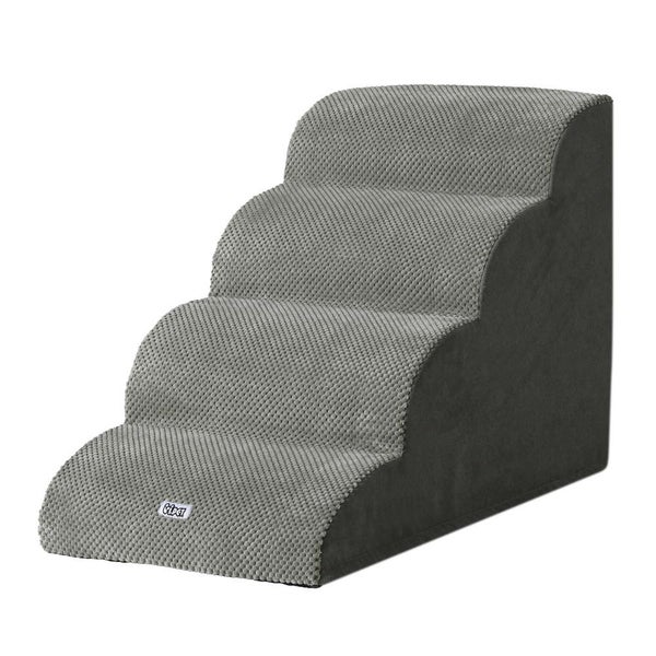 Dog Ramp Steps Foam 4 Tier Pet Stairs For Bed Sofa Car Portable Indoor Carousel 1