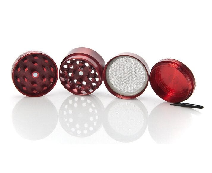 Tobacco Herb Spice Grinder 4 Layers Red Color64188448909315111