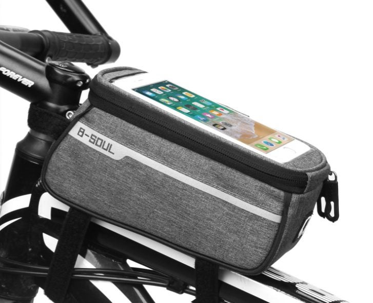Bike Bicycle Pannier Tube Bag Phone Pocket Holder Carousel 2