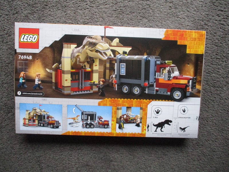 LEGO JURASSIC WORLD 76948 T. REX & ATROCIRAPTOR DINOSAUR BRAND NEW RETIRED SET Carousel 2