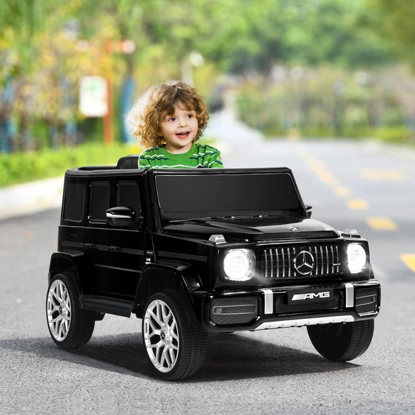 KIDS RIDE ON TOY CAR MERCEDES BENZ G63 WAGON 12V + LEATHER SEAT Carousel 1