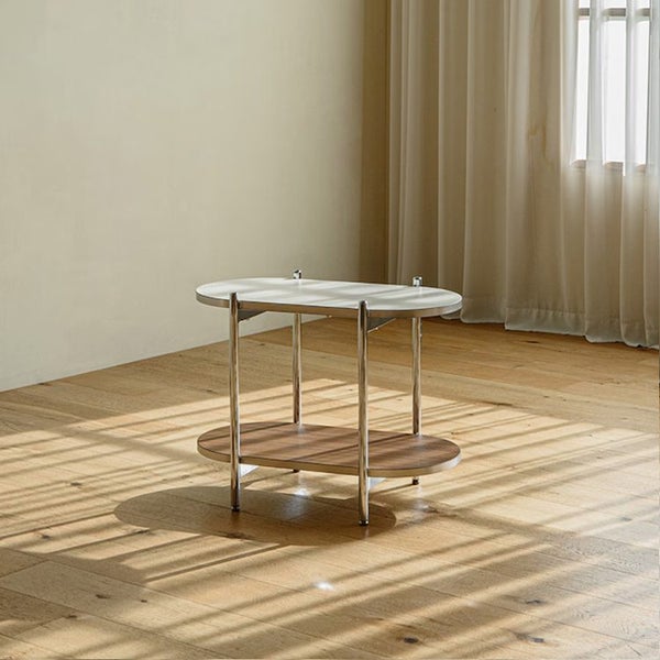 Side Table / Shelf / 2 Tier Rack Carousel 1