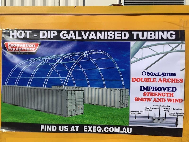 Container Shelter 12M x 12M Double Truss62863243643651112