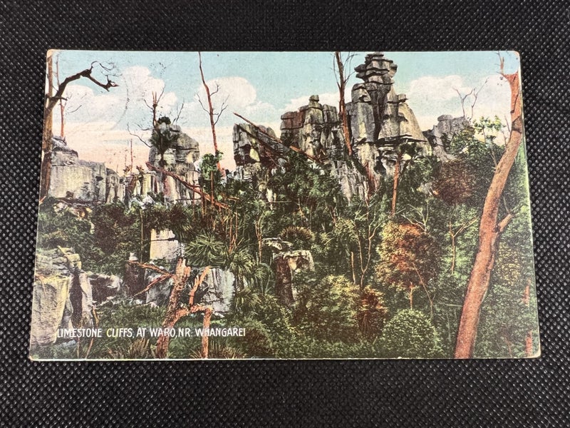 Antique "Limestone Cliffs at Waro" - Winkelman Photo - Post Card - Lot Q426 Carousel 1