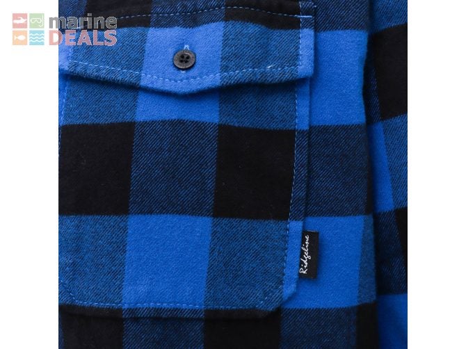 Ridgeline Organic Mens Check Shirt Blue XL Carousel 5