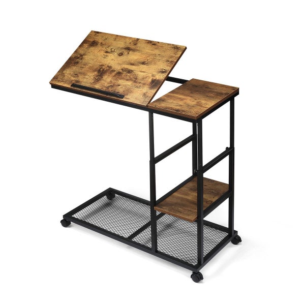 Sofa Side Table Bedside Narrow Couch End Desk Laptop Stand Carousel 14