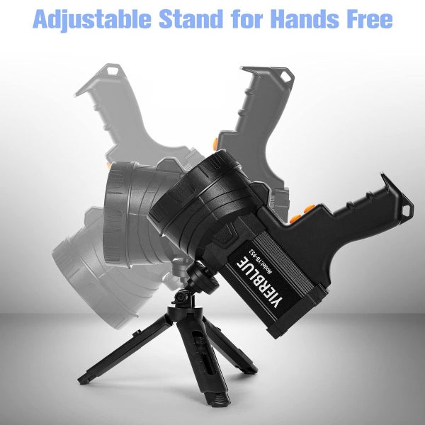 Rechargeable spotlight,Super Bright 1000,000 LM LED Flashlight Handheld Spotligh Carousel 12