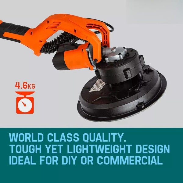 1800W Drywall Sander Plaster Wall Gyprock Automatic Vacuum System Carousel 2
